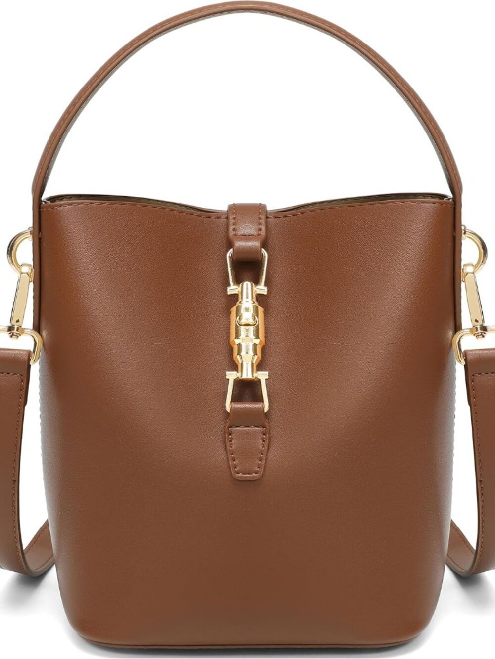 Leather Bucket Purses for Women Crossbody Bags for Women Small Shoulder Purses w